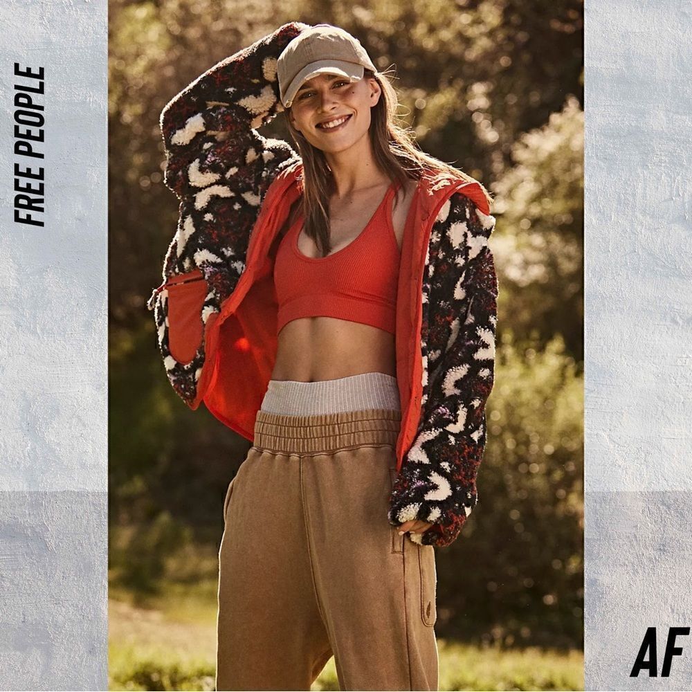 FREE PEOPLE ELEVATION REVERSIBLE JACQUARD FLEECE SNOWCAP COMBO NWT XS - Picture 6 of 9